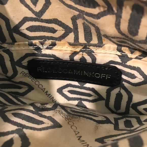 Rebecca Minkoff Mini Mac Crossbody Bag Womens Silver Shoulder Bag Leather Boho - Picture 11 of 11